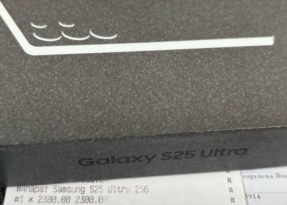 ^^^ЗАПЕЧАТАН 256GB Samsung S25 Ultra A1 Гаранция 2027г. Titanium Black