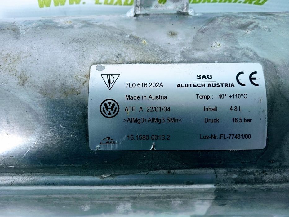 Rezervor suspensie pneumatica 7l0616202a Volkswagen VW Touareg generatia 1 7L  [din 2002 pana  2007