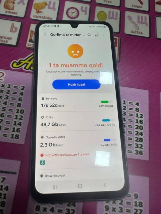 Samsunga A15 6GB /128GB ideal srochna sotiladi