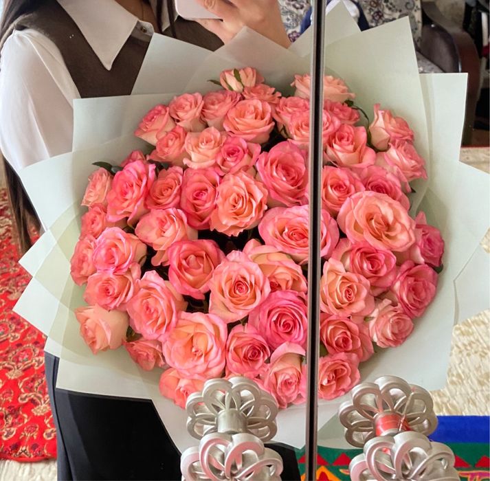 Цветы 51штук свежий