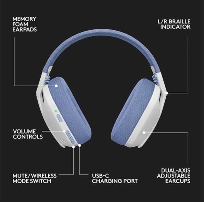 Casti Logitech G435 lightspeed