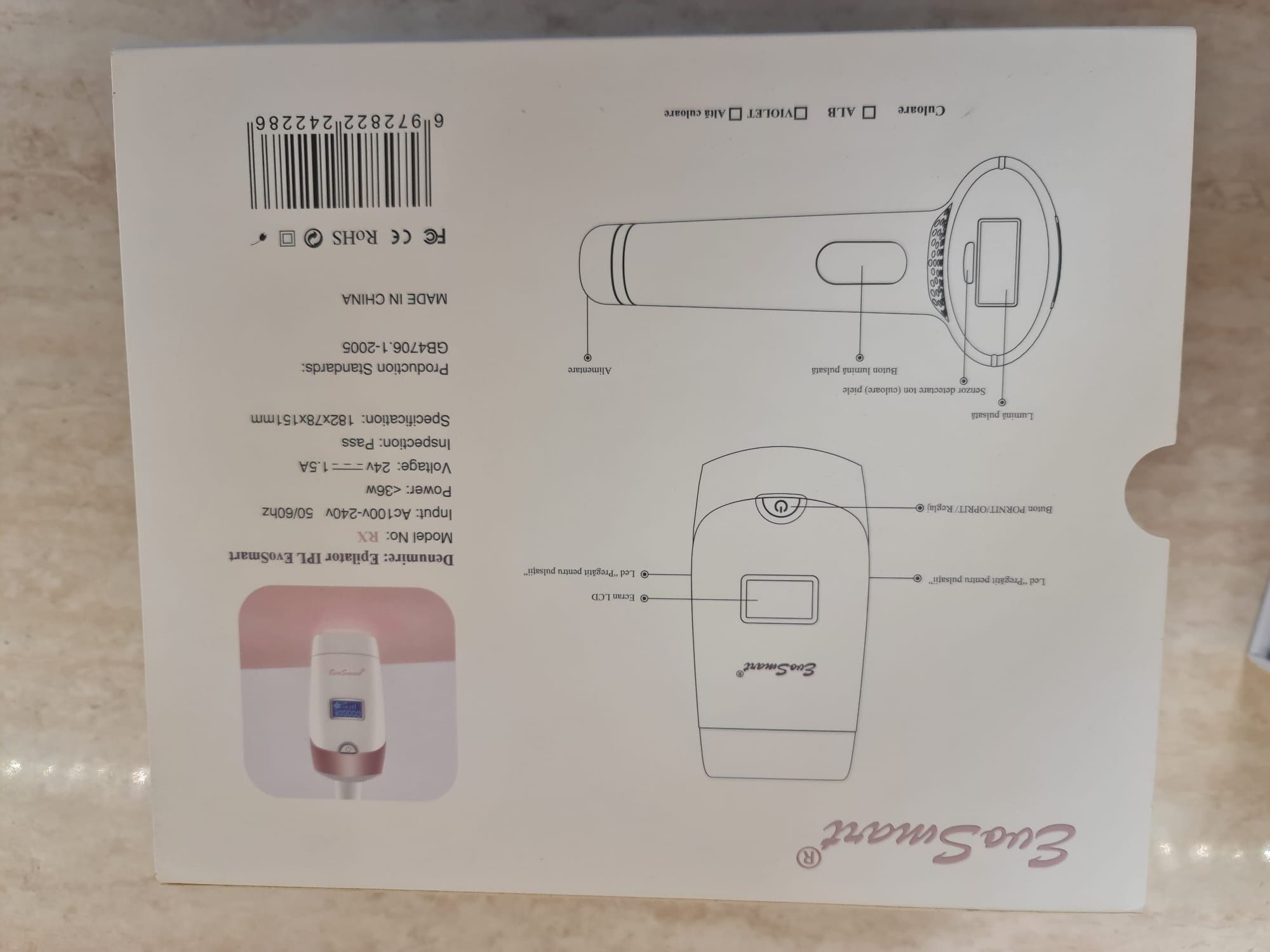 Epilator IPL EvoSmart RX