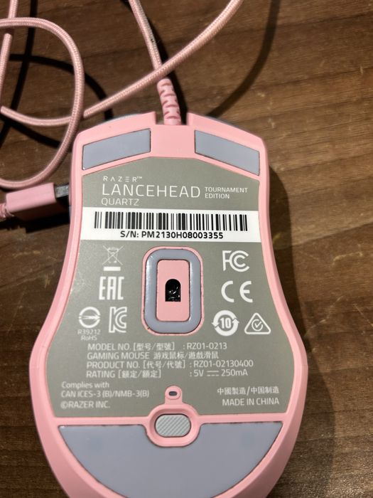 Mouse Gaming Razer Lancehead Tournament Edition Quartz