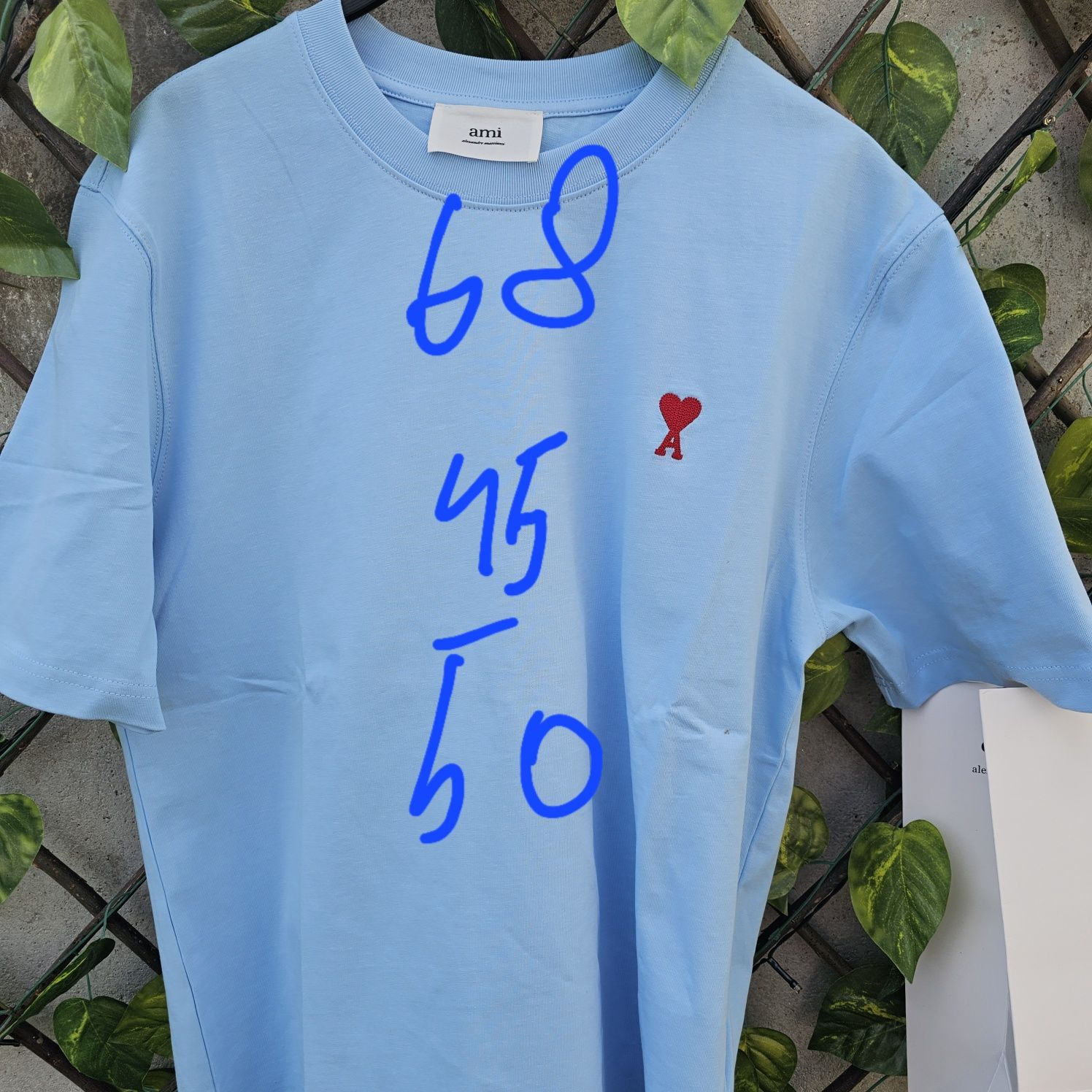 Tricou ami paris baby blue size S