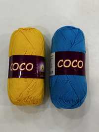 Пряжа для ручного вязания COCO