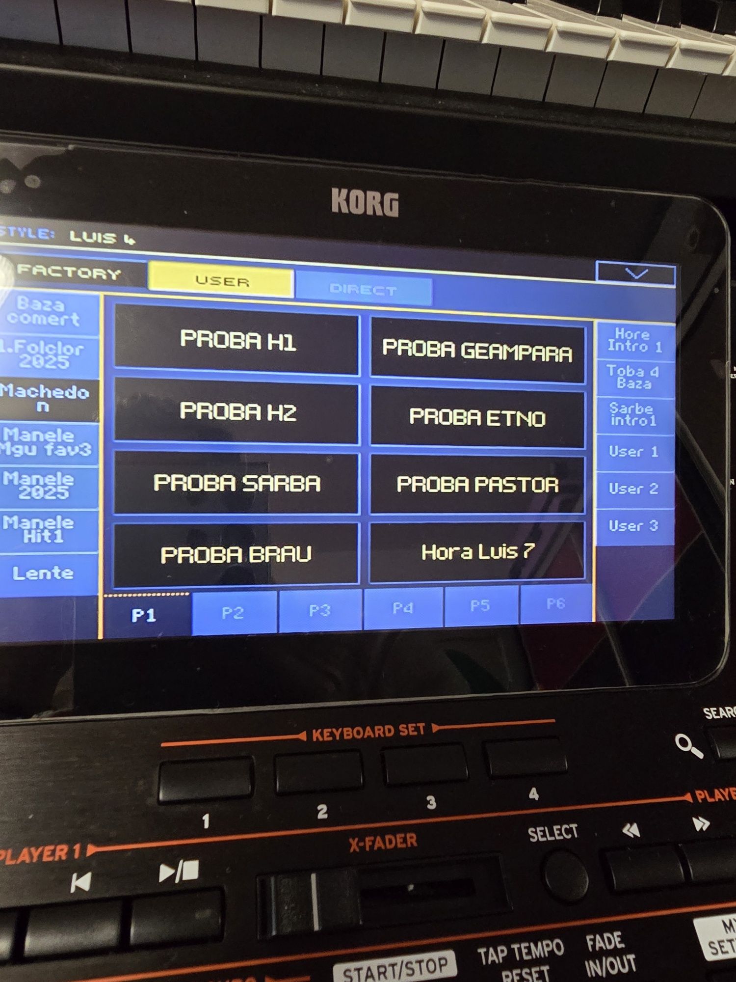 Set korg pa4x pa3x 2025 Automat introduceri noi Returnele vocii !