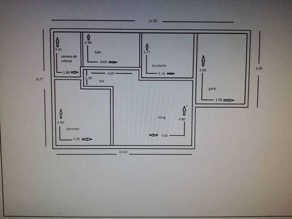 Casa si teren extravilan 
Vând casa P+M la rosu + 20.000mp teren extra