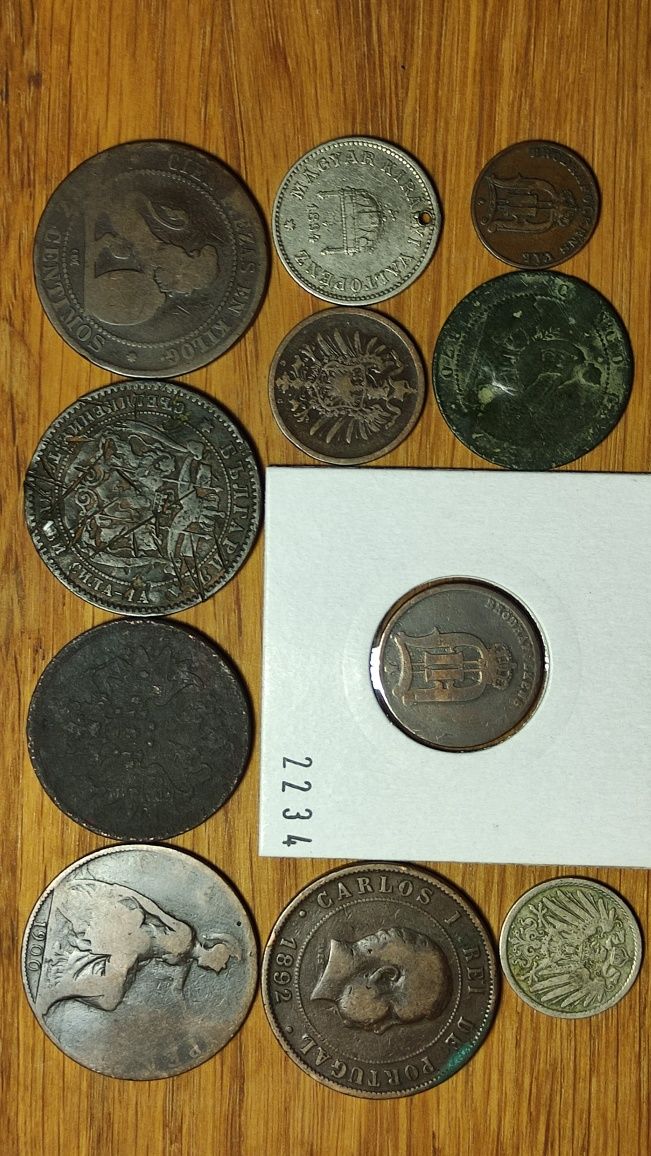 Colectie monede vechi secolul 19 < 1900 - 11 monede diferite -pret p