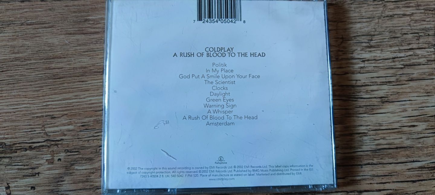 Coldplay - A Rush Of Blood To The Head - CD audio