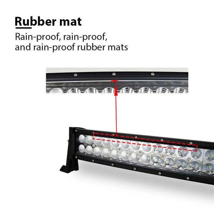 Led bar 180w 82 cm Spot si flood Curbat