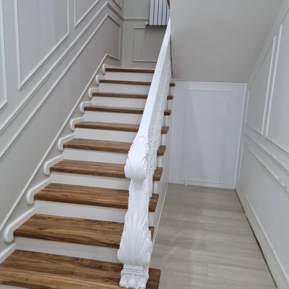 Обшивка изготовления Лестница установка Карагач Сосна деревянные  на з