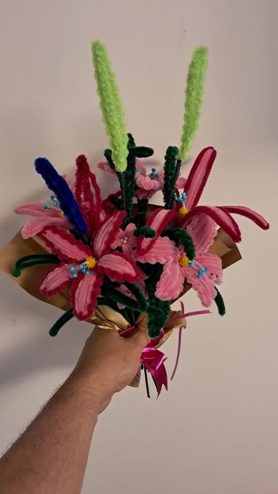 Buchete flori sarma plusata cadou ornament