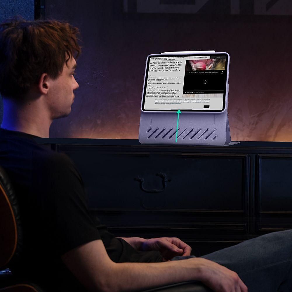 Esr shift magnetic калъф за ipad air 11 (2024) - лилав