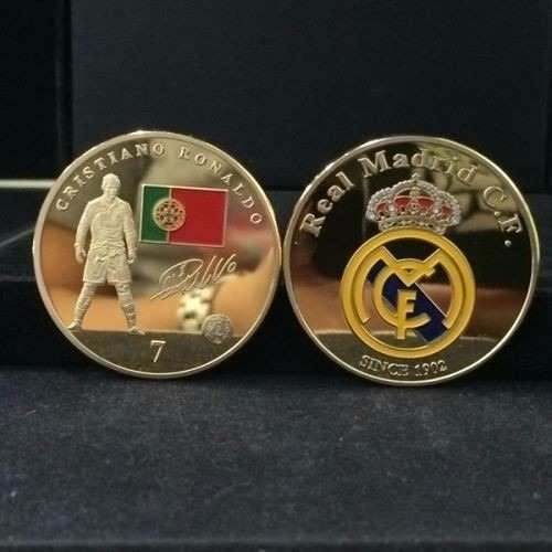 Monede suvenir Cristiano Ronaldo si Lionell Messi