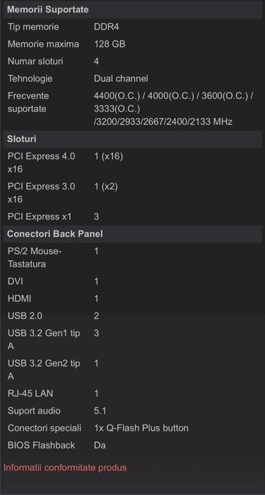 Placa de baza Gigabyte B550 Gaming X V2