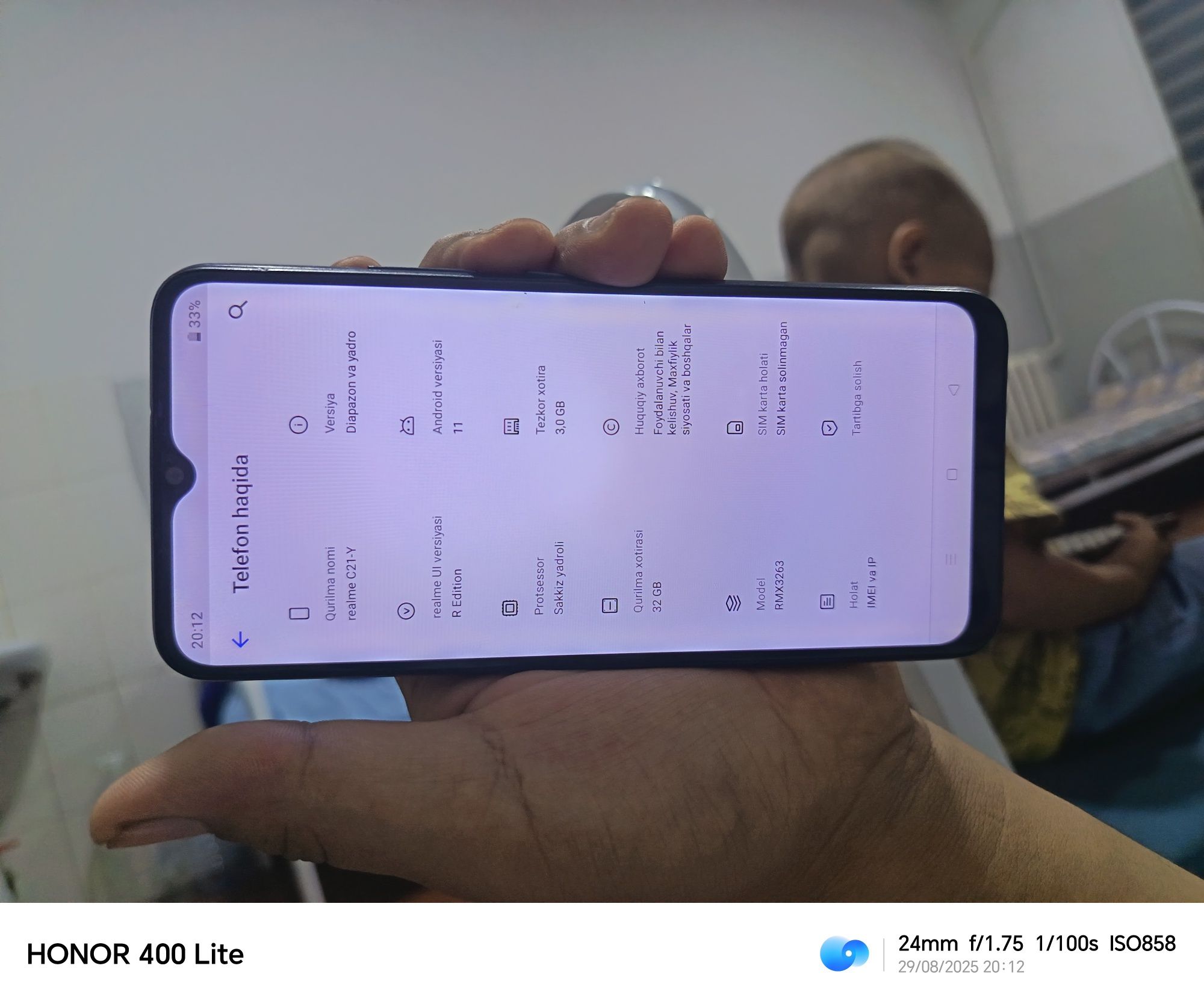 Realme c21 3/32 8yadro