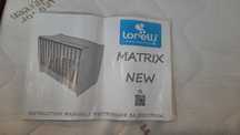 Бебешко легло Lorelli Matrix 60x120 см