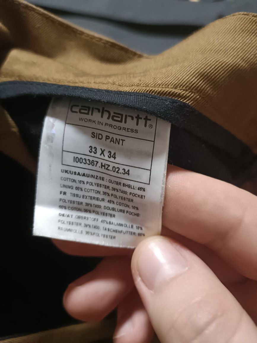 Pantaloni Carhartt WIP Sid Pants, maro