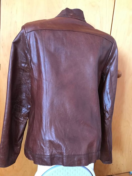 haina geaca piele naturala dama gratis fan curier