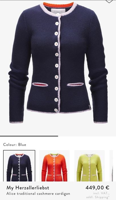 My Herherzallerliebst de lux cardigan cașmir 100% stare foarte bună S