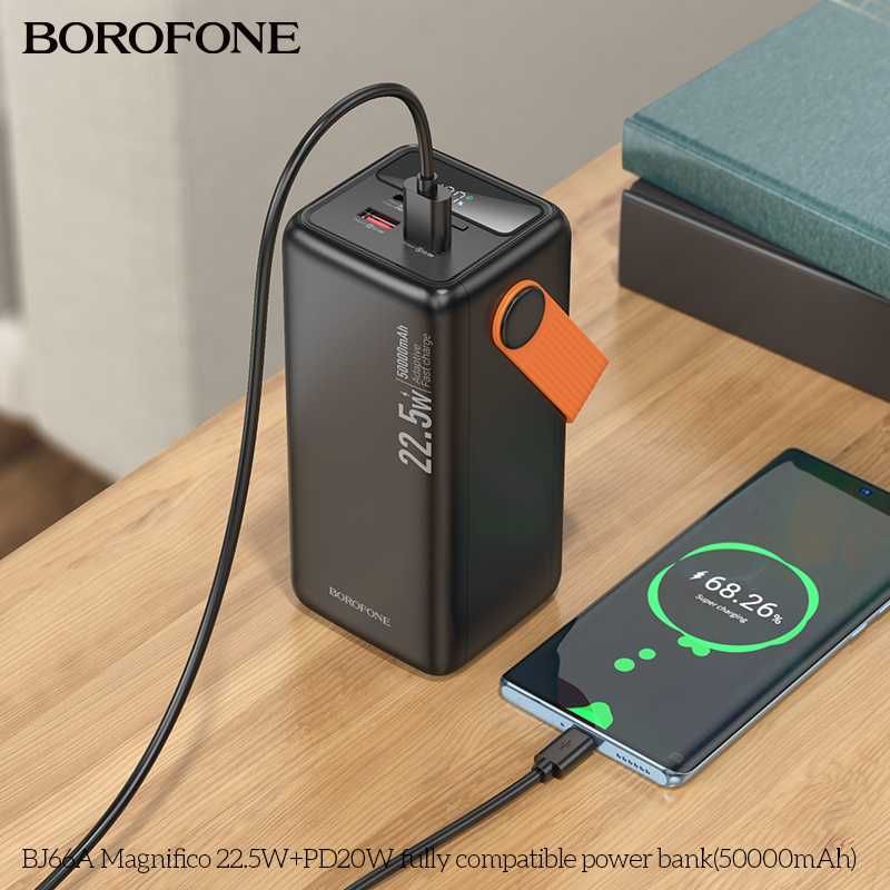 Borofone BJ66A Magnifico Power Bank 50000mAh PD20W+22.5W For iPhone 16