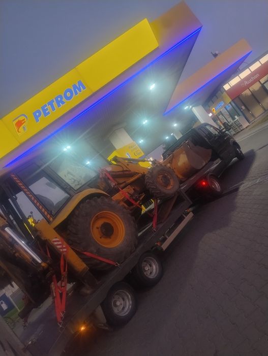 MINI TIR transport buldoexcavator bobcat excavator marfa paletata 10t