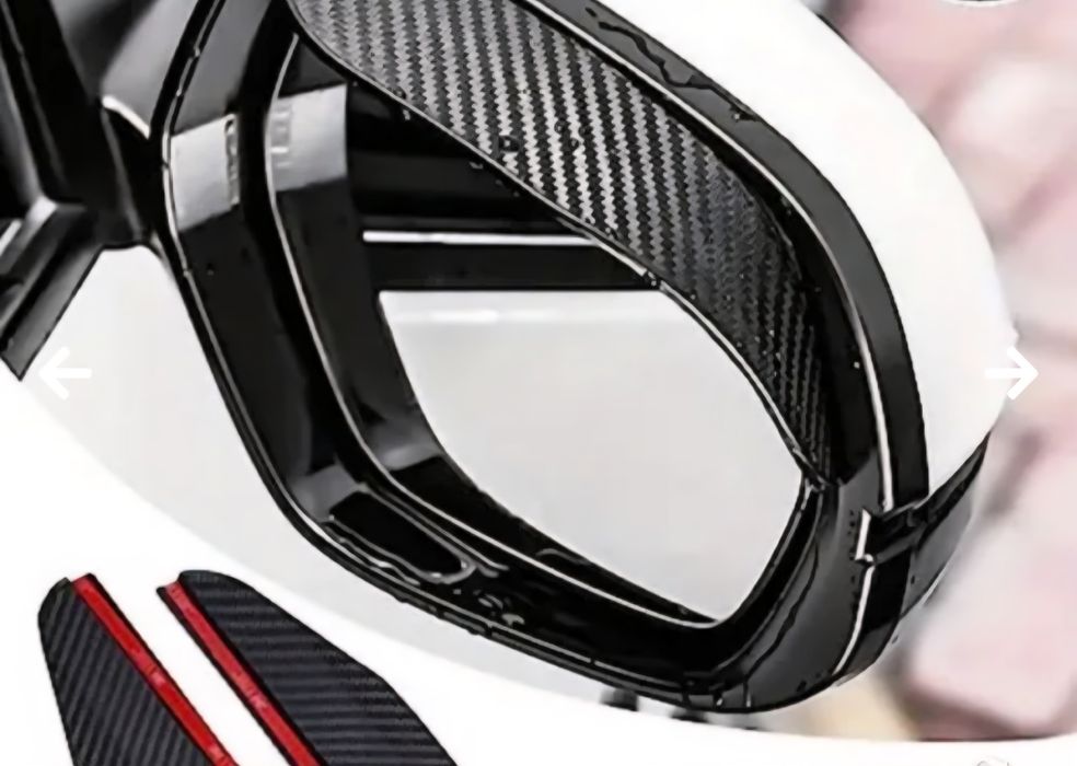 Дъждобран за странично огледало, Универсален, Карбон, вежда