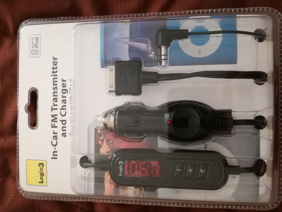 Трансмитер logic 3 car fm transmitter and charger  iPod