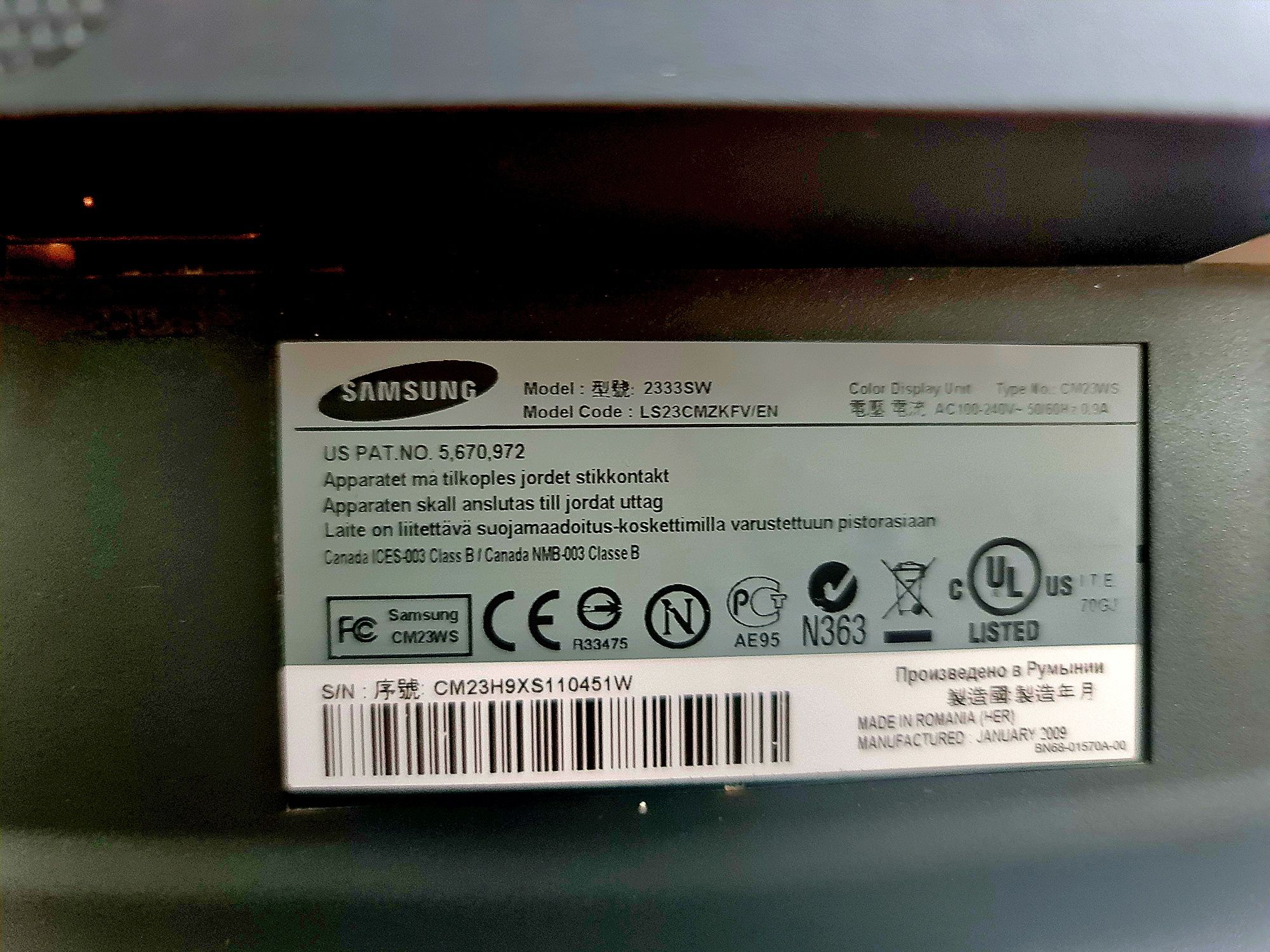 Monitor LCD Samsung 24'