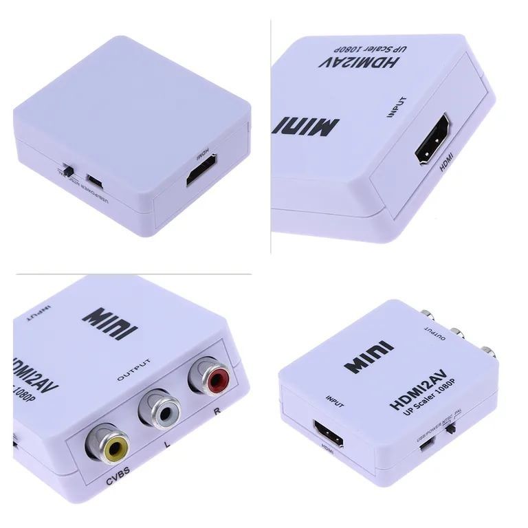 AV к HDMI, HDMI к AV-совместимые конвертеры адаптеры (Новые в коробке)