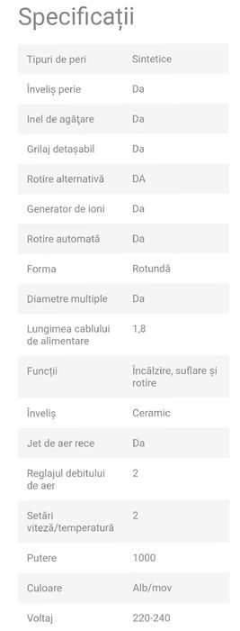 Perie de par Rowenta