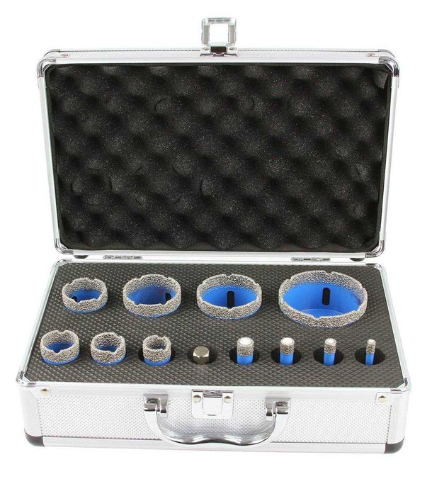 Set carote diamantate piatra gresie faianta beton 6-68mm M14 11piese