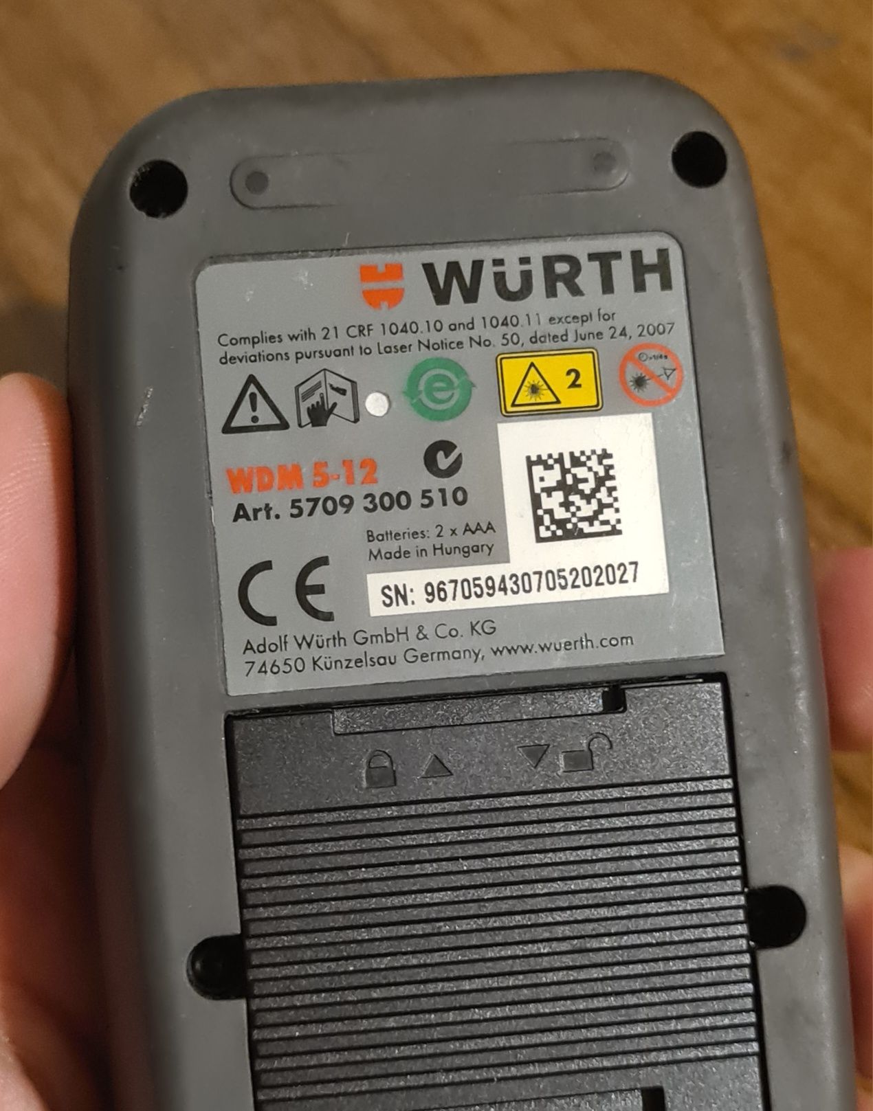 Telemetru Cu Laser Wurth WDM 5-12 Defect Bosch Leica