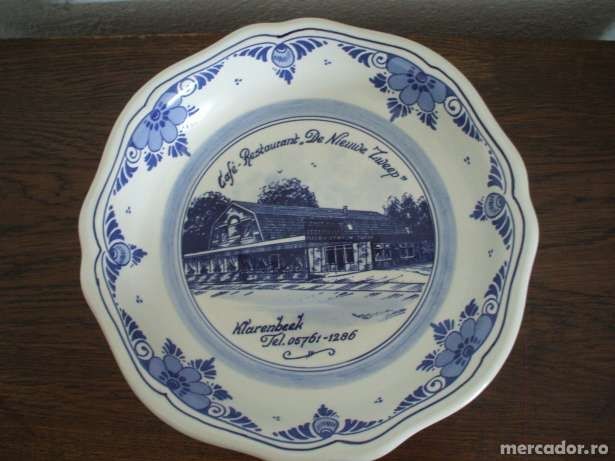 platou cu picior-lucrat manual Delft