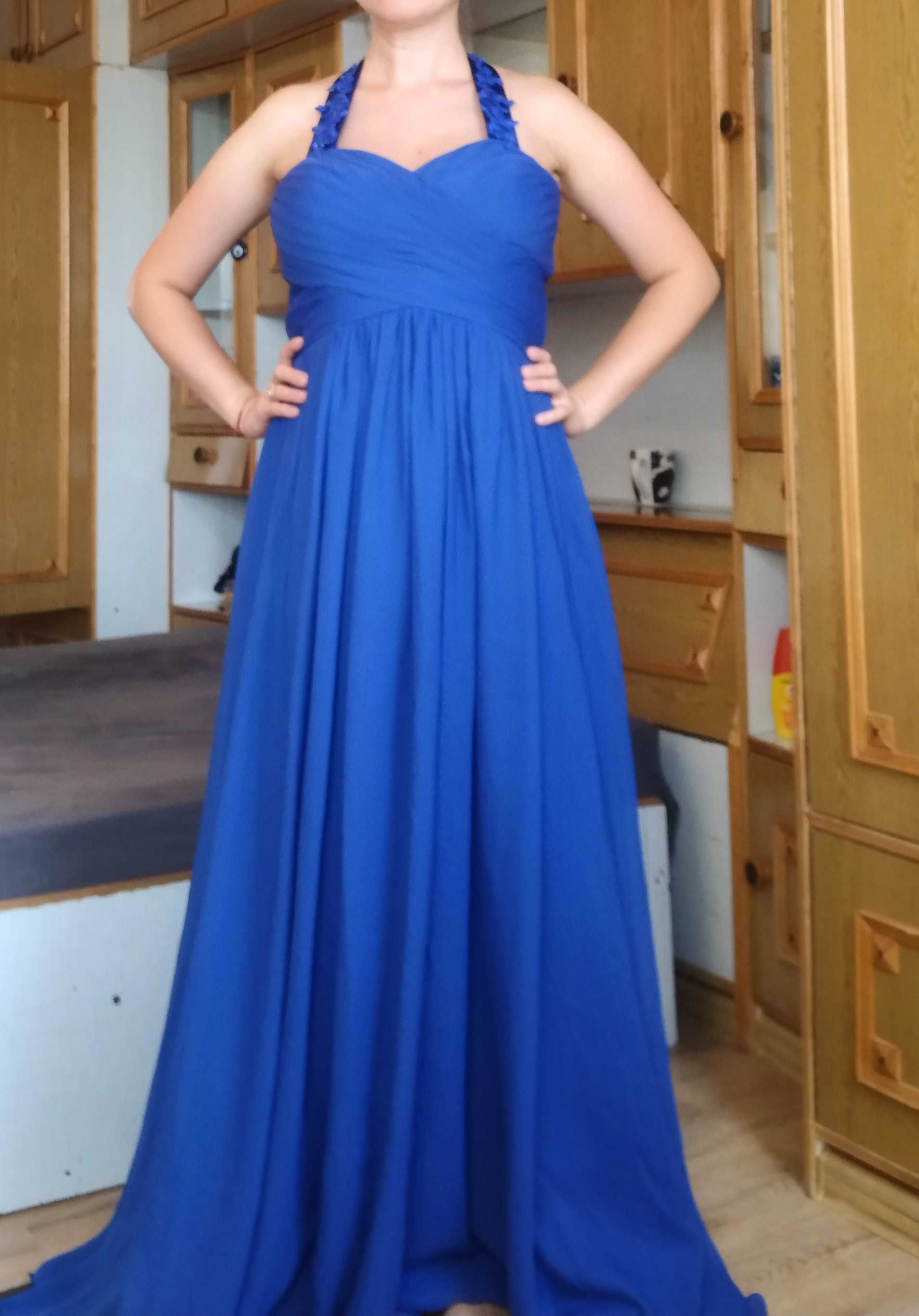 Официална рокля - синя