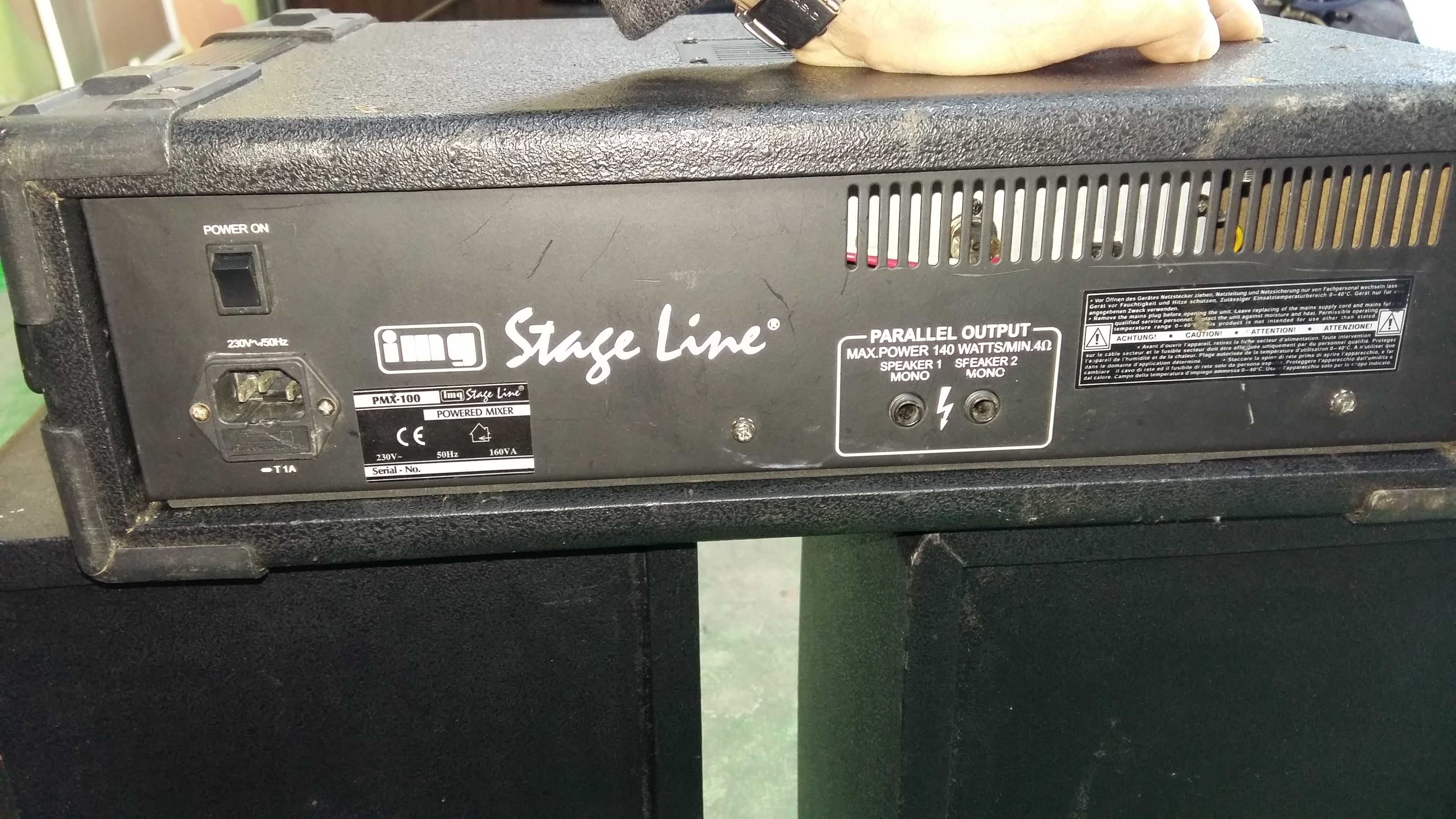 Amplificator IMG Stage Line pmx 100 si 2 boxe Stage Line PAB 27P
