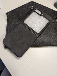 Samsung Galaxy Flip 5 Case  Кейс Калъф Алкантара