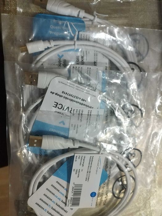 Micro USB 2.0 kabel 1m -4броя