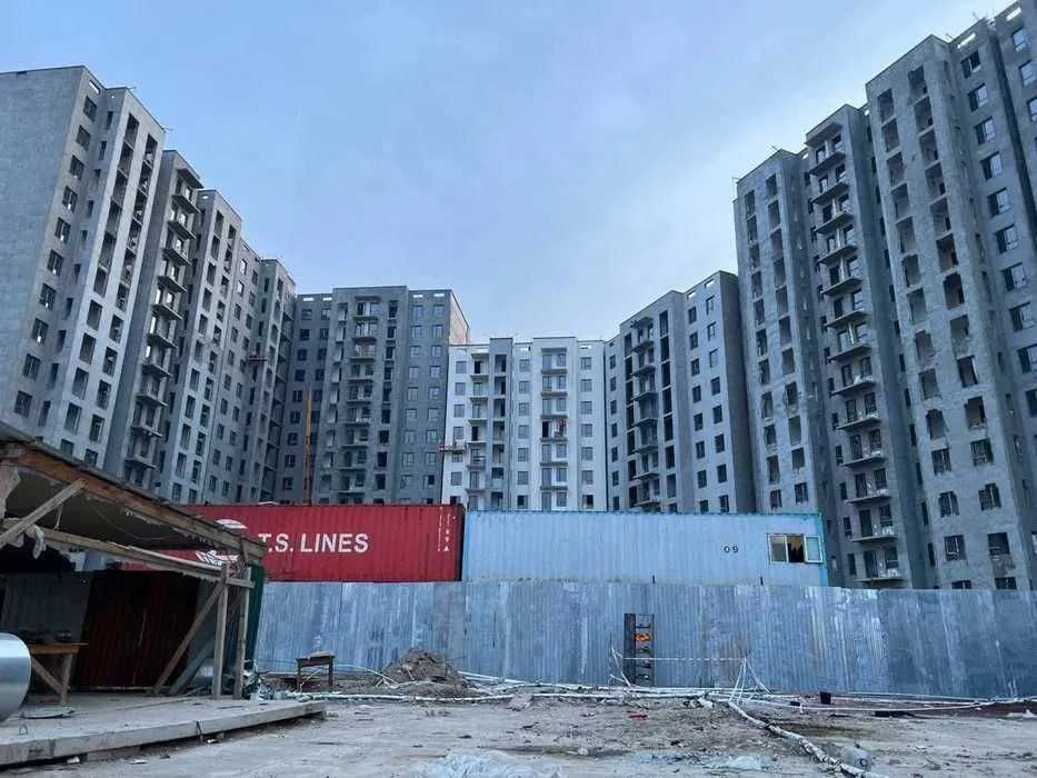 ЖК AssalomJomiy 1комнатная КВАРТИРА 5этаж 35.7м2\Жомий Круг КОРОБКА