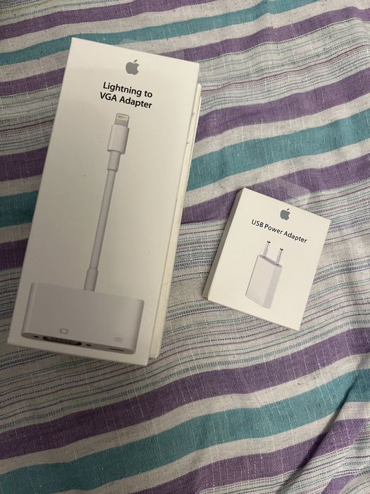 Зарядка на iPad/iPhone, переходник VGA - Lightning