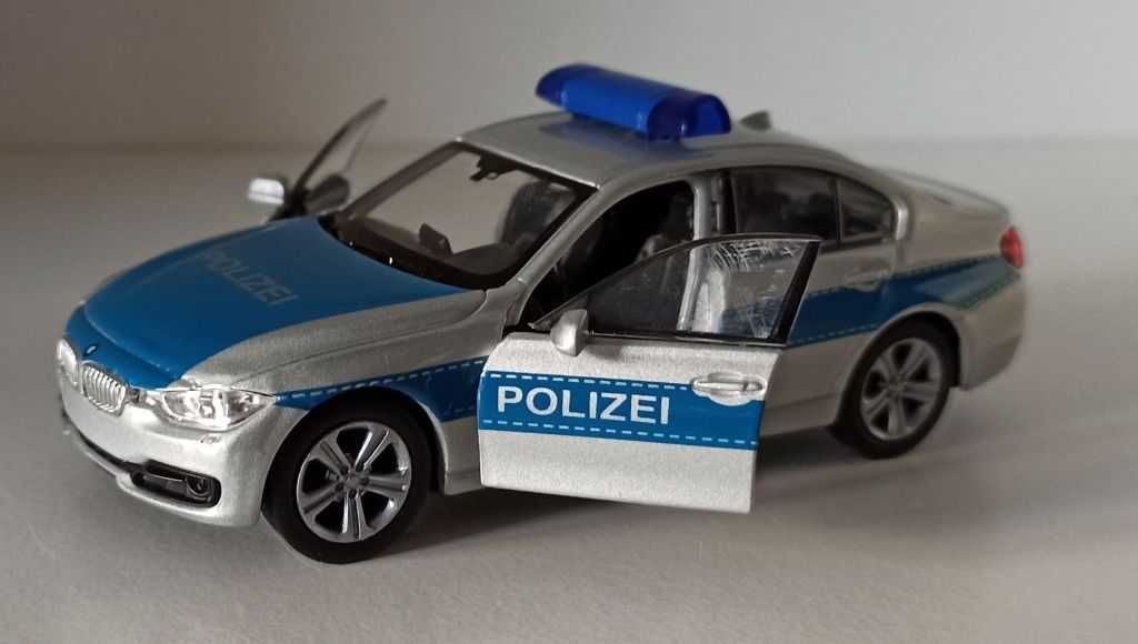 Macheta BMW 335i (F30) Politia Germania 2015 - Welly 1/36