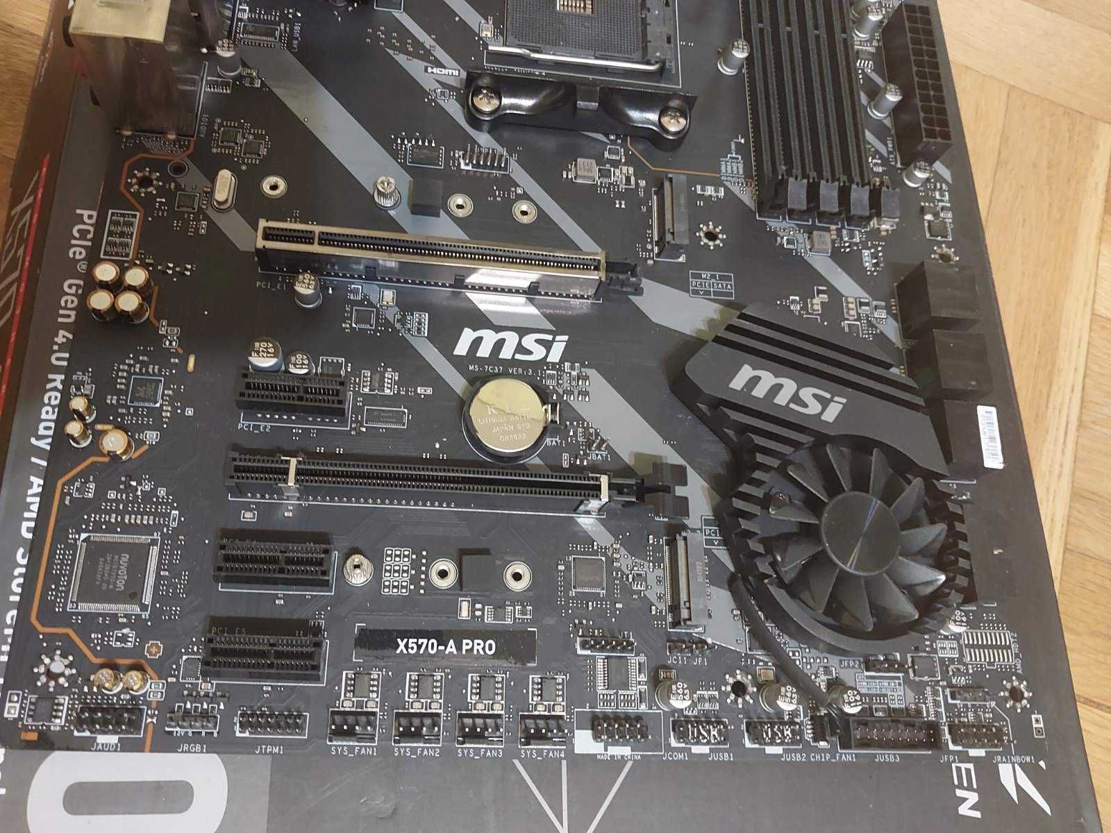 AMD Rysen 7 5800X + MSI X570-A Pro, AM4