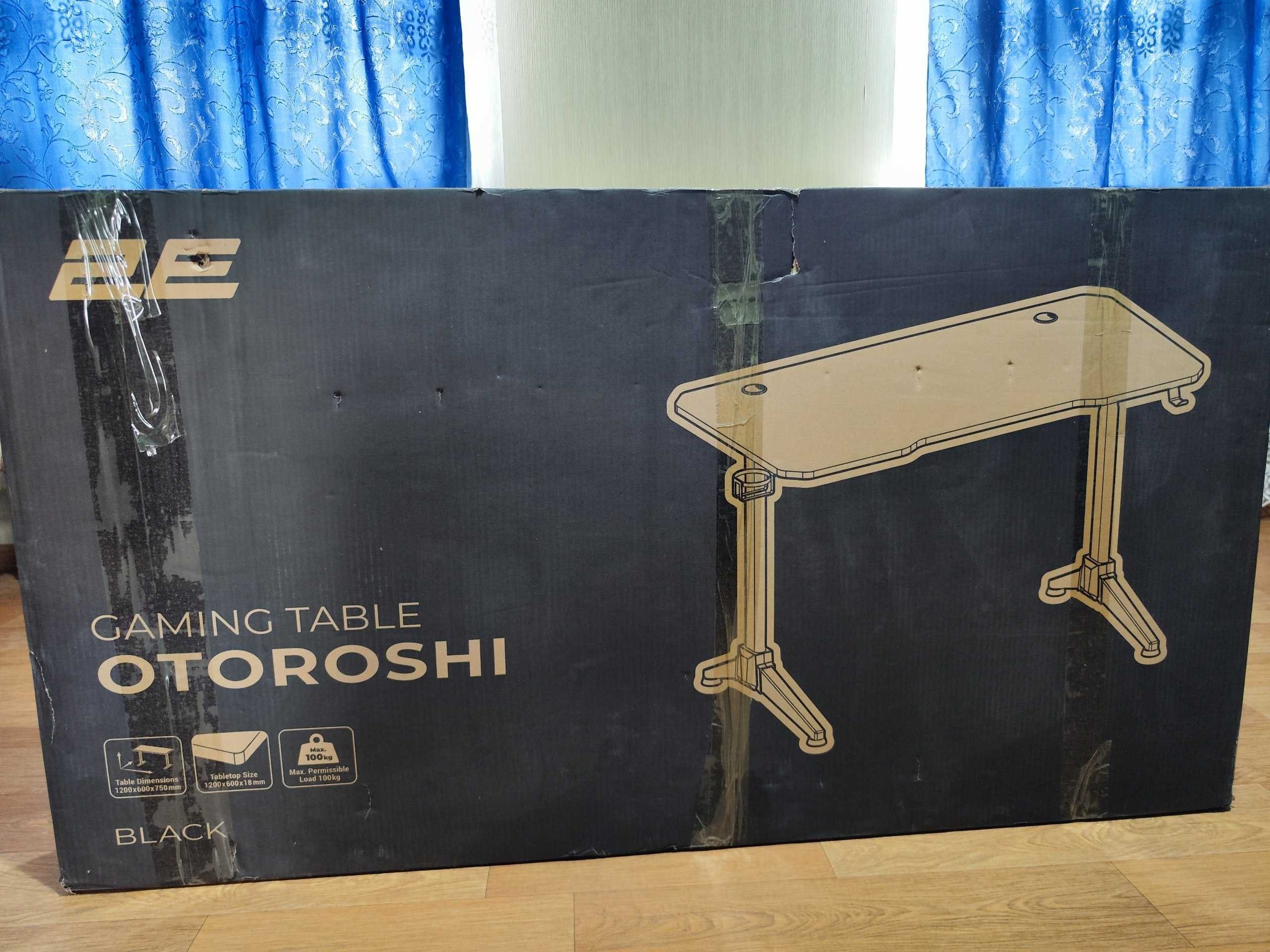 Компьютерный игровой стол 2E Gaming OTOROSHI Black