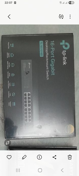 Комутатор тплинк 16 порт = 20000т . Новый. Кызылорда.