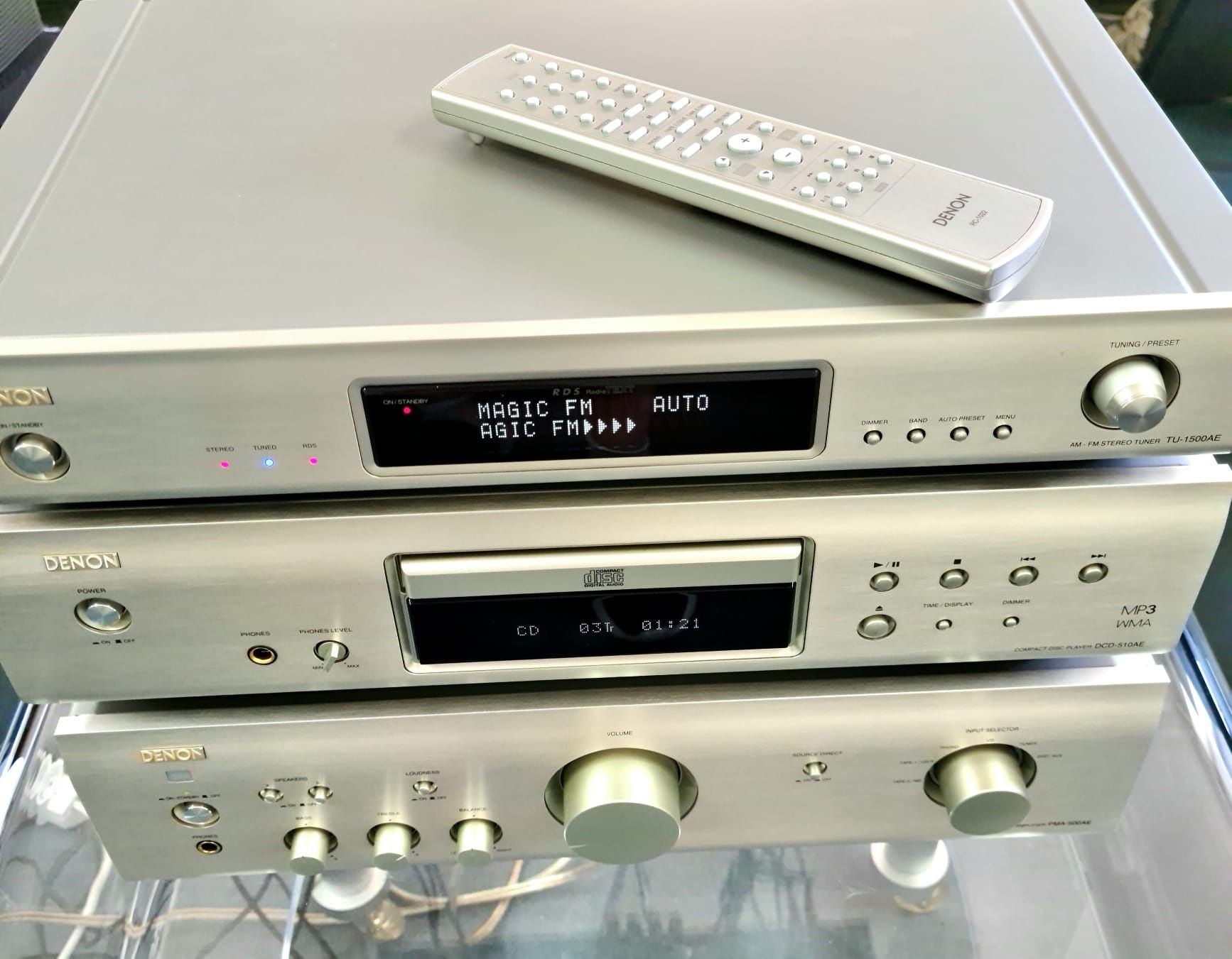 linie audio Denon/amplificator/cd player/tuner
