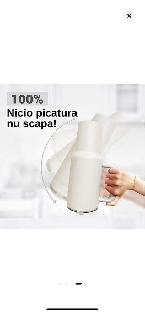 Cana termos cu capac si pai