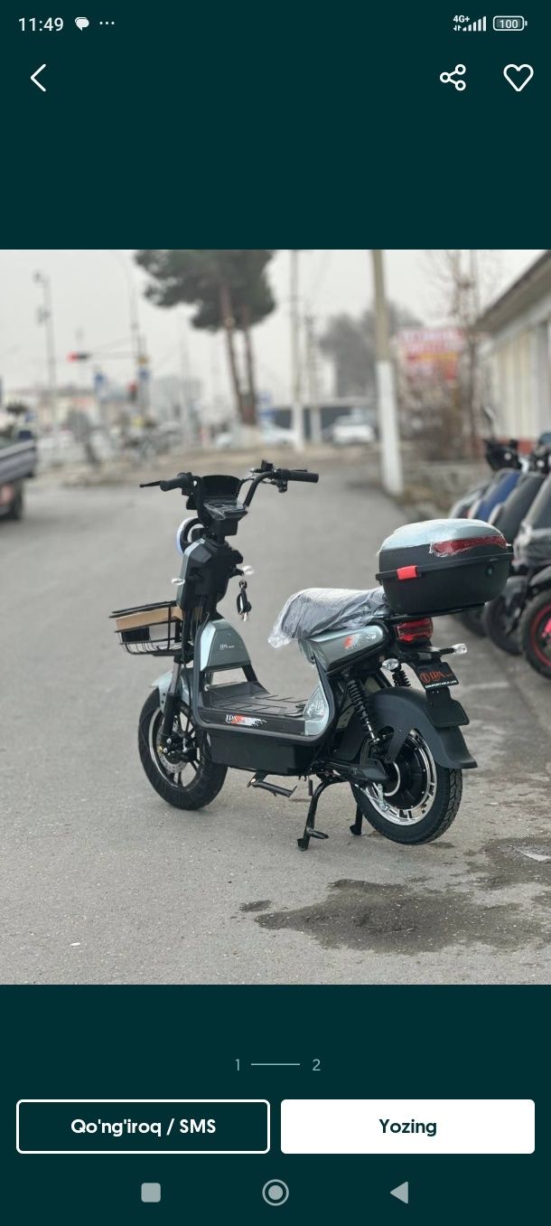 Skuter 1 qol minilgan kottarogini olish uchun sotyapman