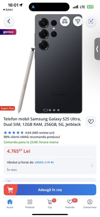 Samsung Galaxy S25 Ultra 256Gb