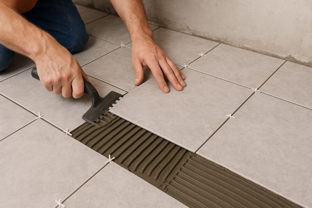 Укладка плитки кафель