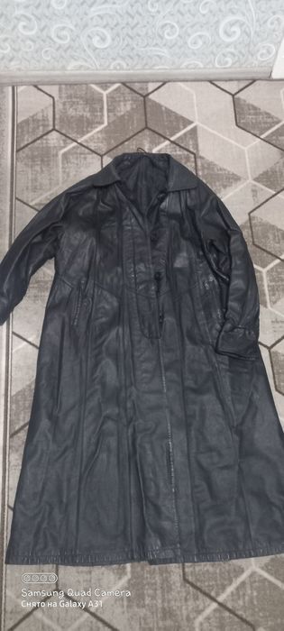 Плащ кожанный мужской